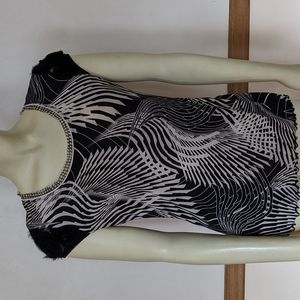 Anac by Kimi Pullover semi Sheer Mesh Top Small